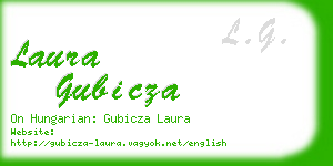 laura gubicza business card
